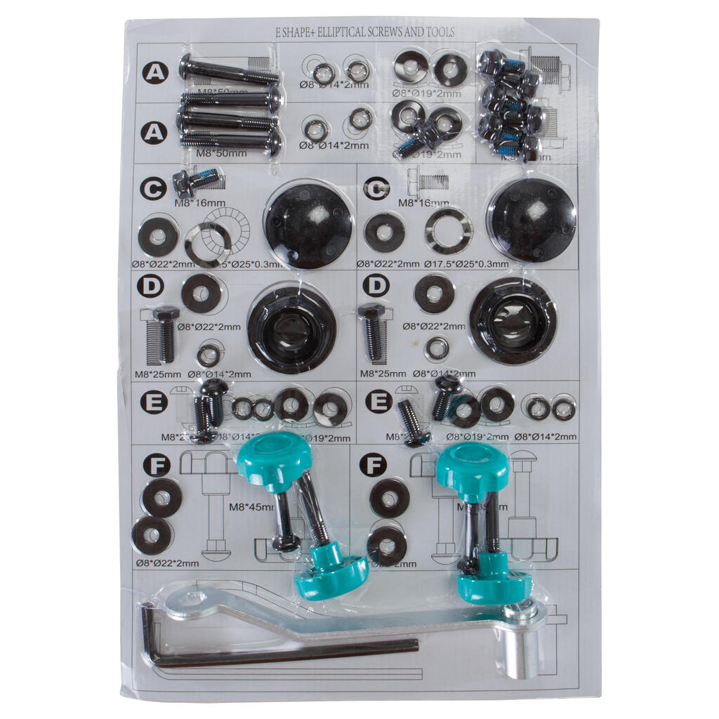 E-Shape Elliptical Screws Kit