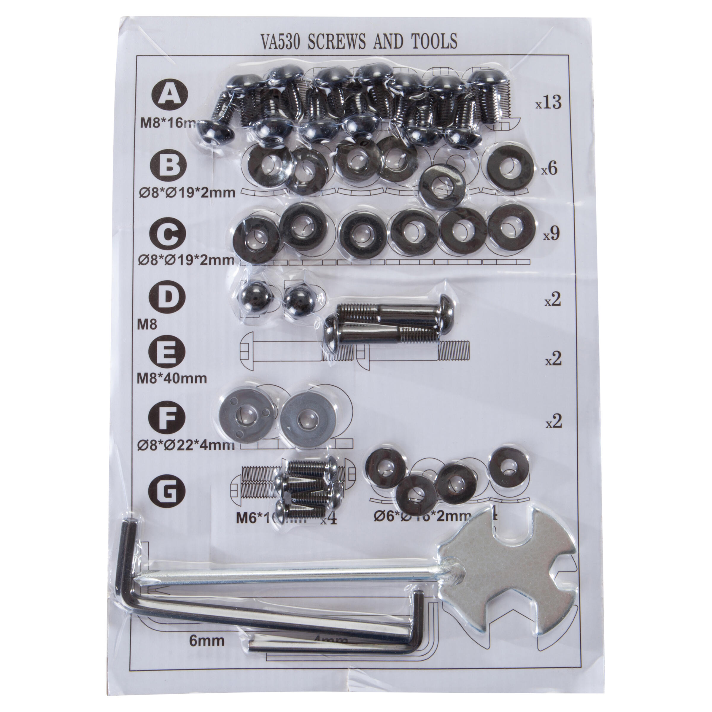 Domyos - Kit Visserie - Câble - Sav Fitness - Incolore - Taille Unique - Decathlon