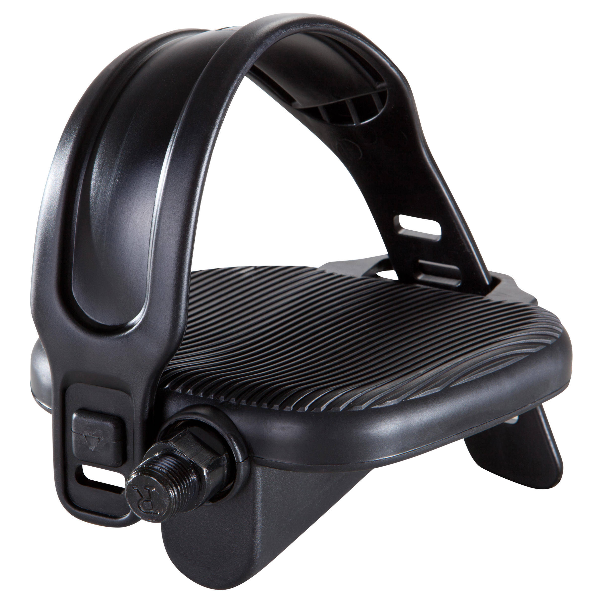 Pair of Standard Exercise Bike Pedals - Black -  3