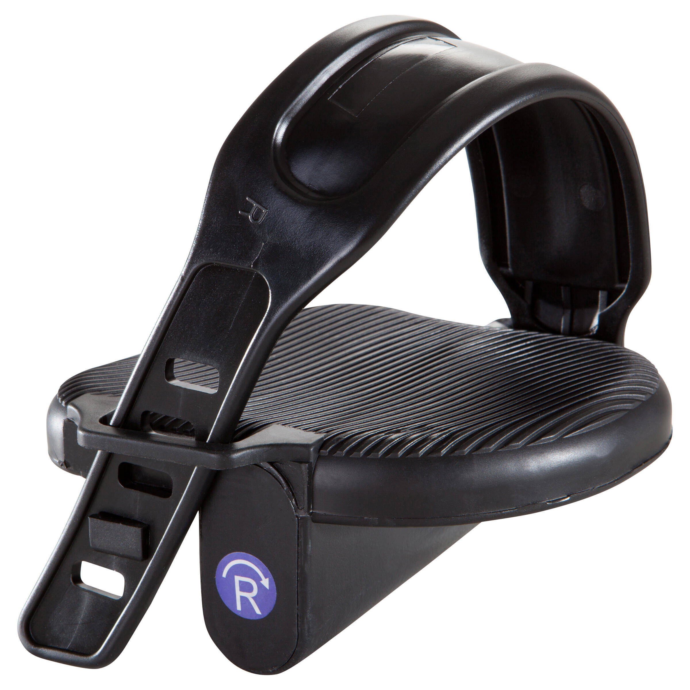 Pair of Standard Exercise Bike Pedals - Black -  1