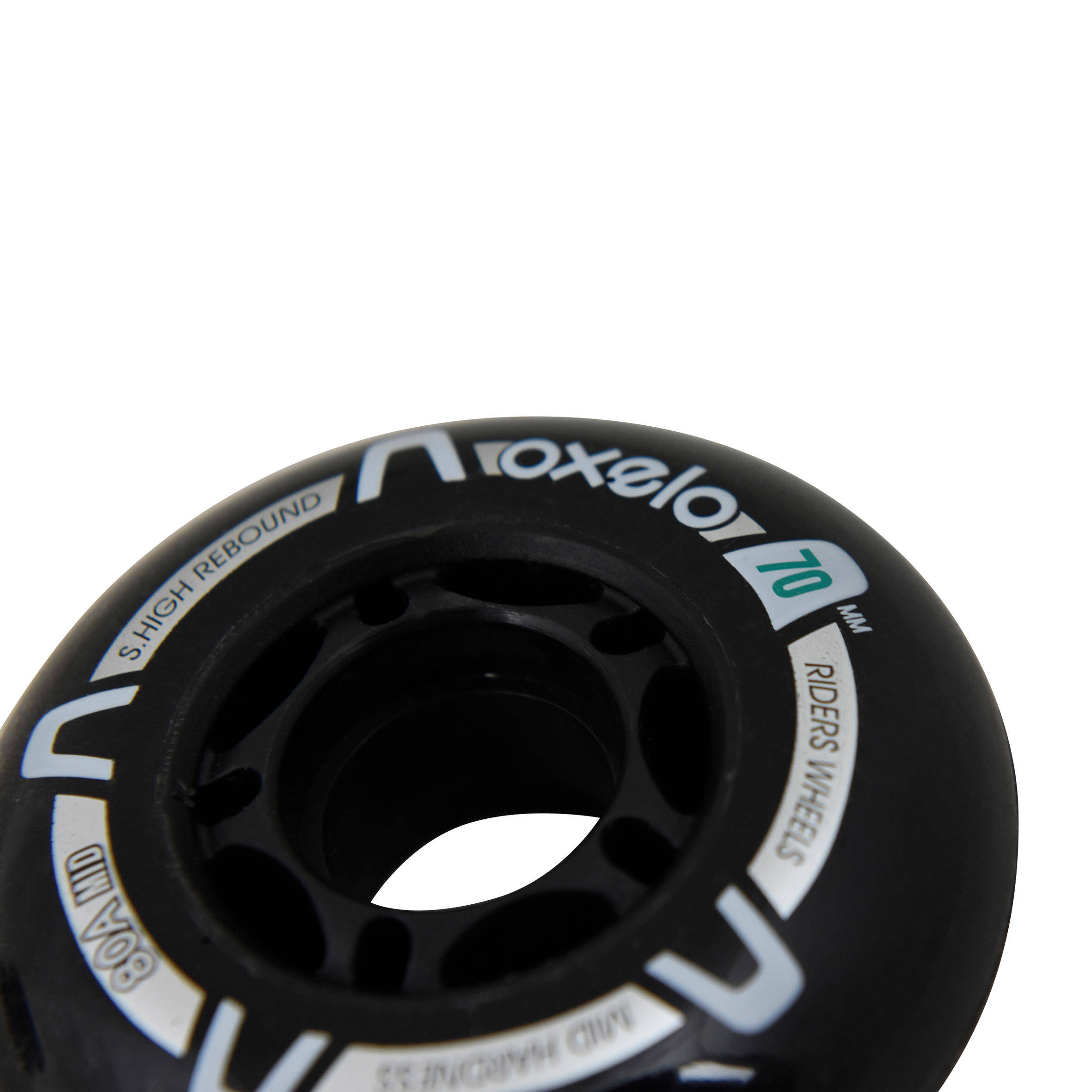 70mm 80A Inline Skate Wheels 4 in Pack -  4