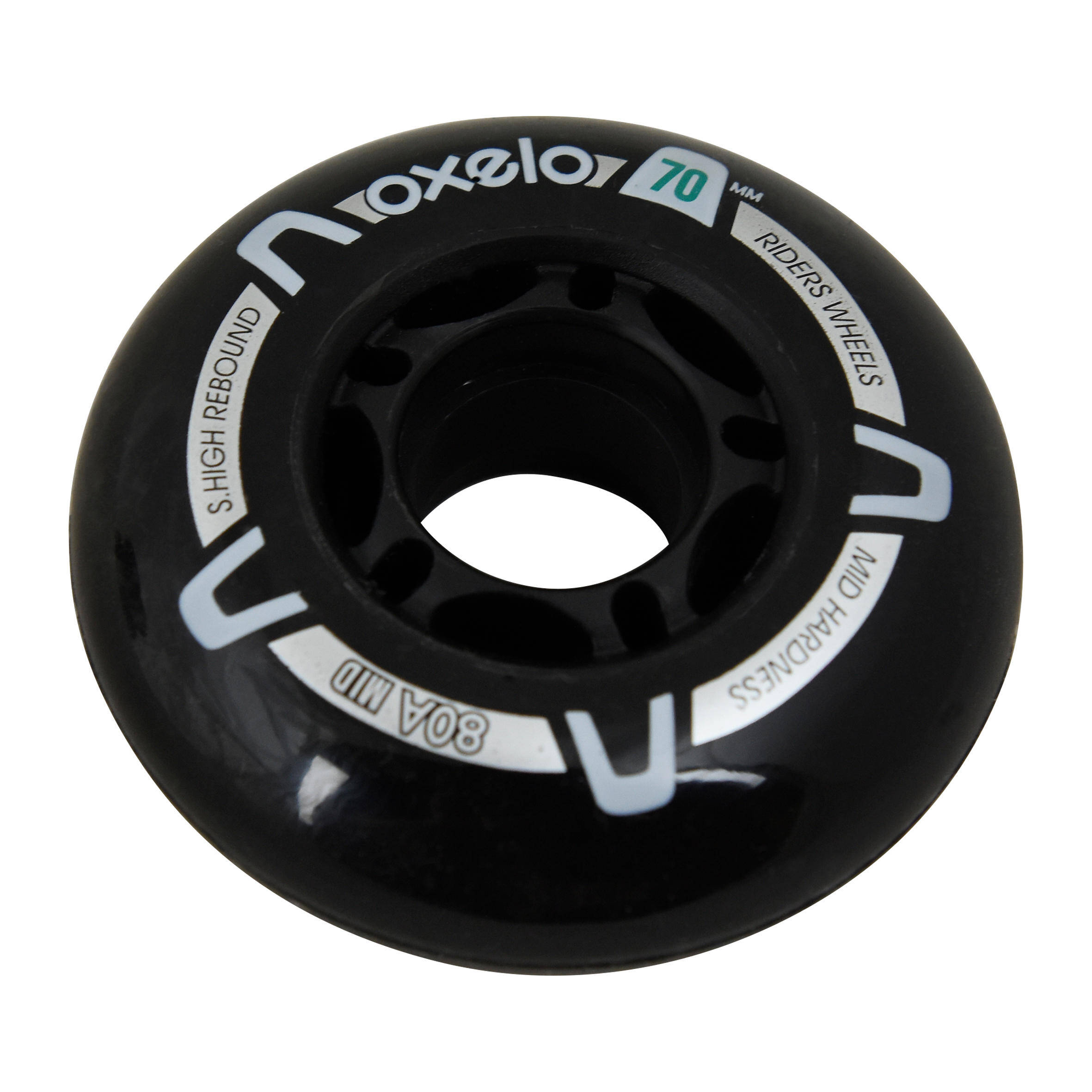 70mm 80A Inline Skate Wheels 4 in Pack -  3