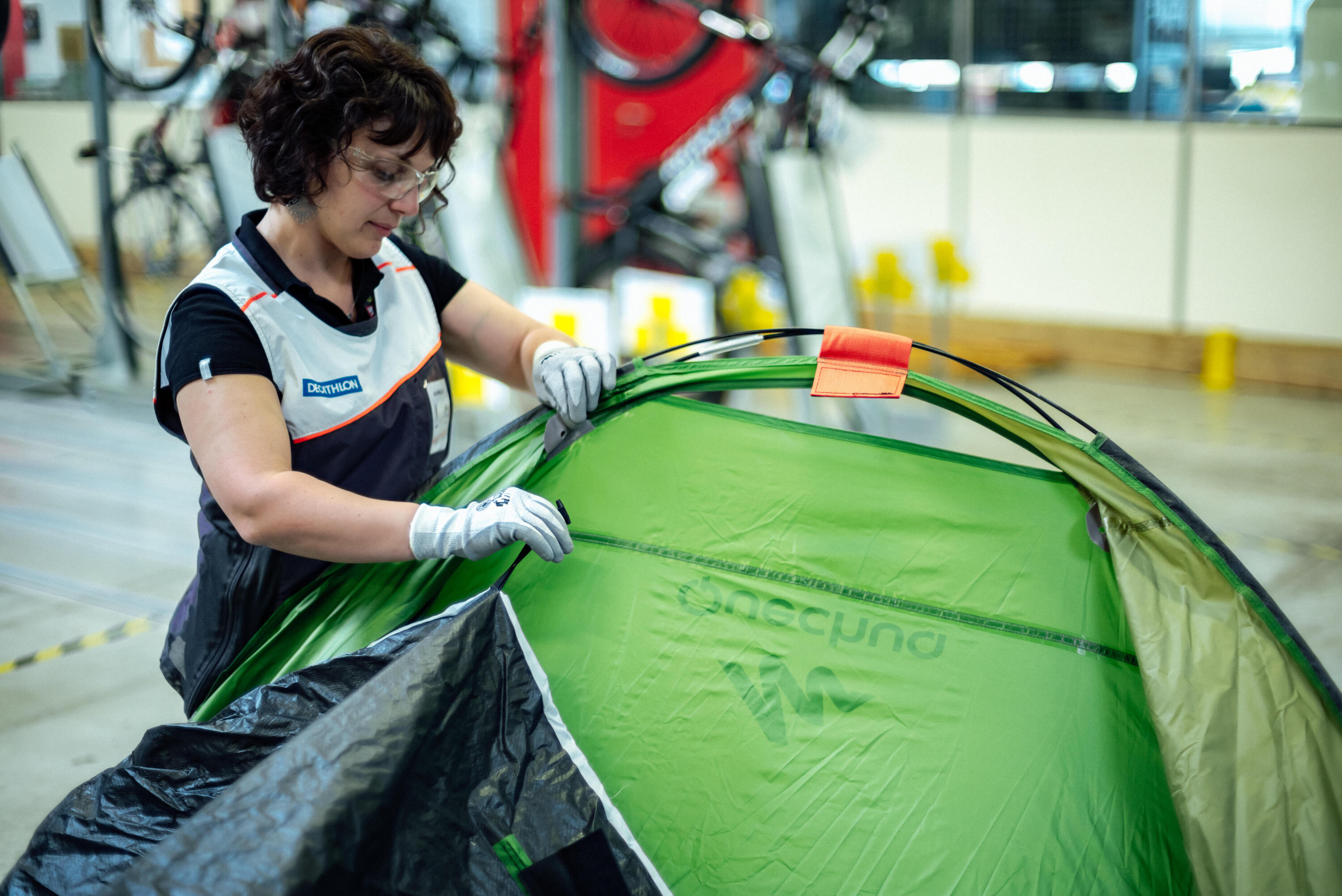 Tent workshop repairs