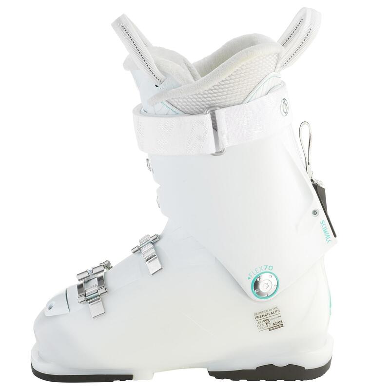 CHAUSSURES DE SKI DE PISTE FEMME WID 500 BLANCHES