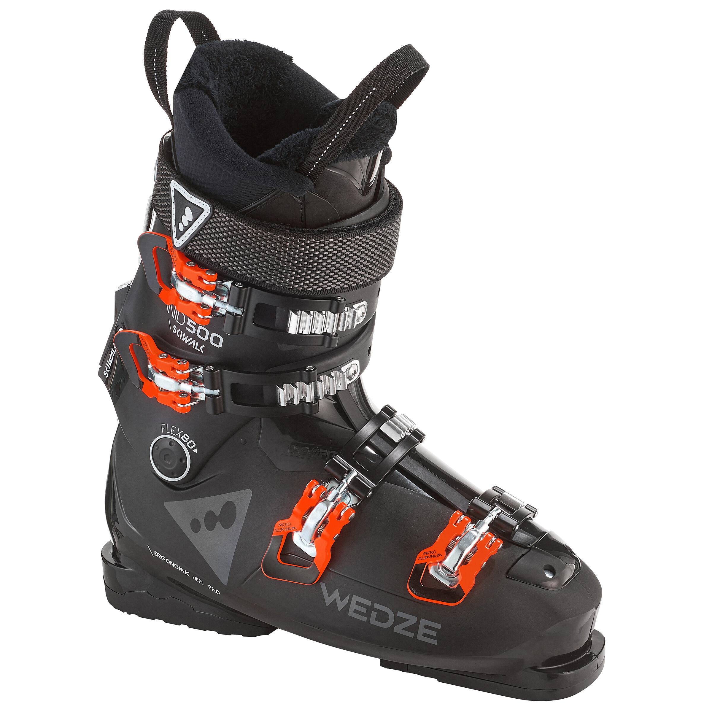 WEDZE Men's Downhill Ski Boots Wid - Black