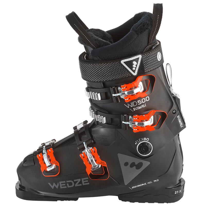 Men's Downhill Ski Boots Wid Black WEDZE Decathlon