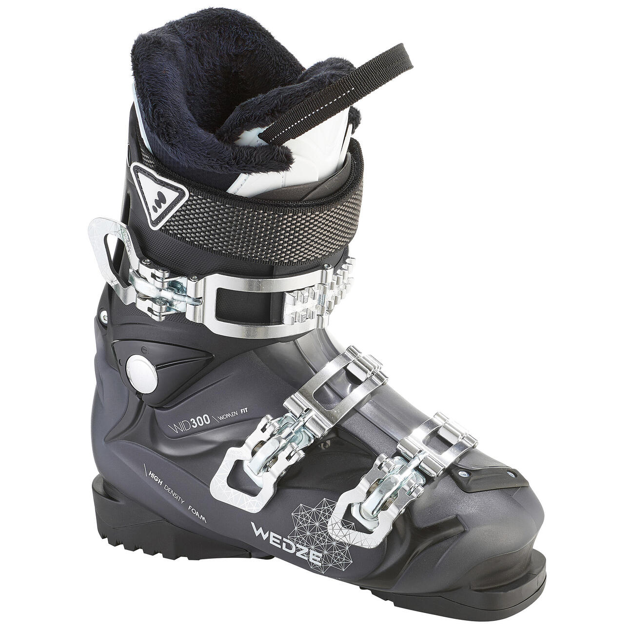 CHAUSSURES DE SKI DE PISTE FEMME WID 300 NOIRES Wedze Decathlon