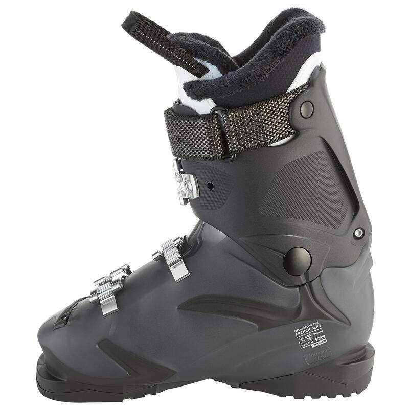 CHAUSSURES DE SKI DE PISTE FEMME WID 300 NOIRES