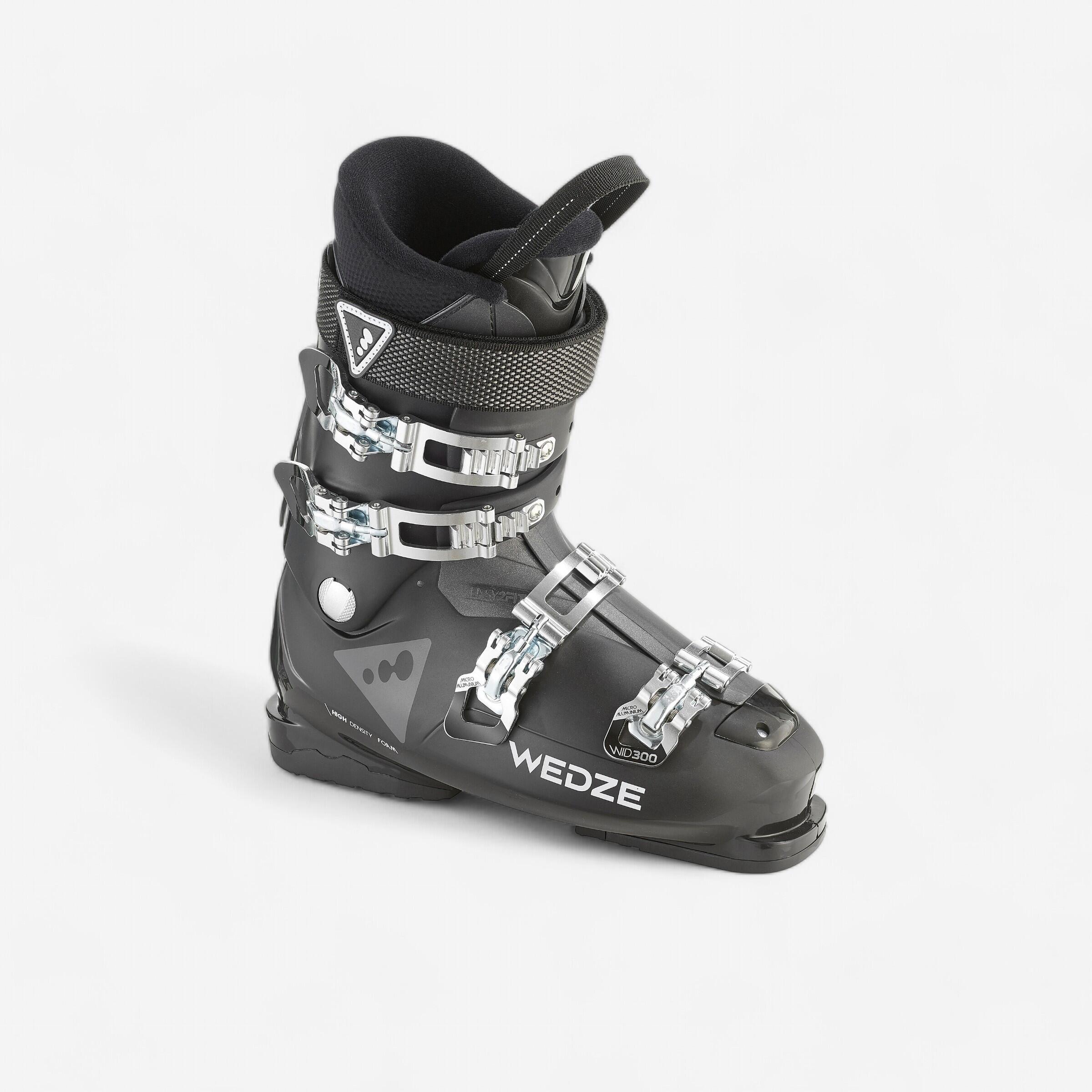 chaussures de ski de piste homme wid 300 noires - wedze