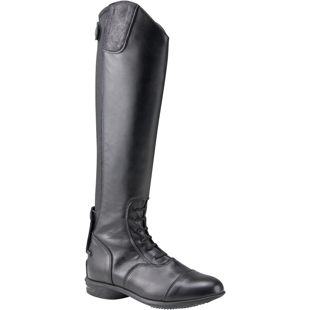 Reitstiefel Leder 900 Second Use Erwachsene braun
