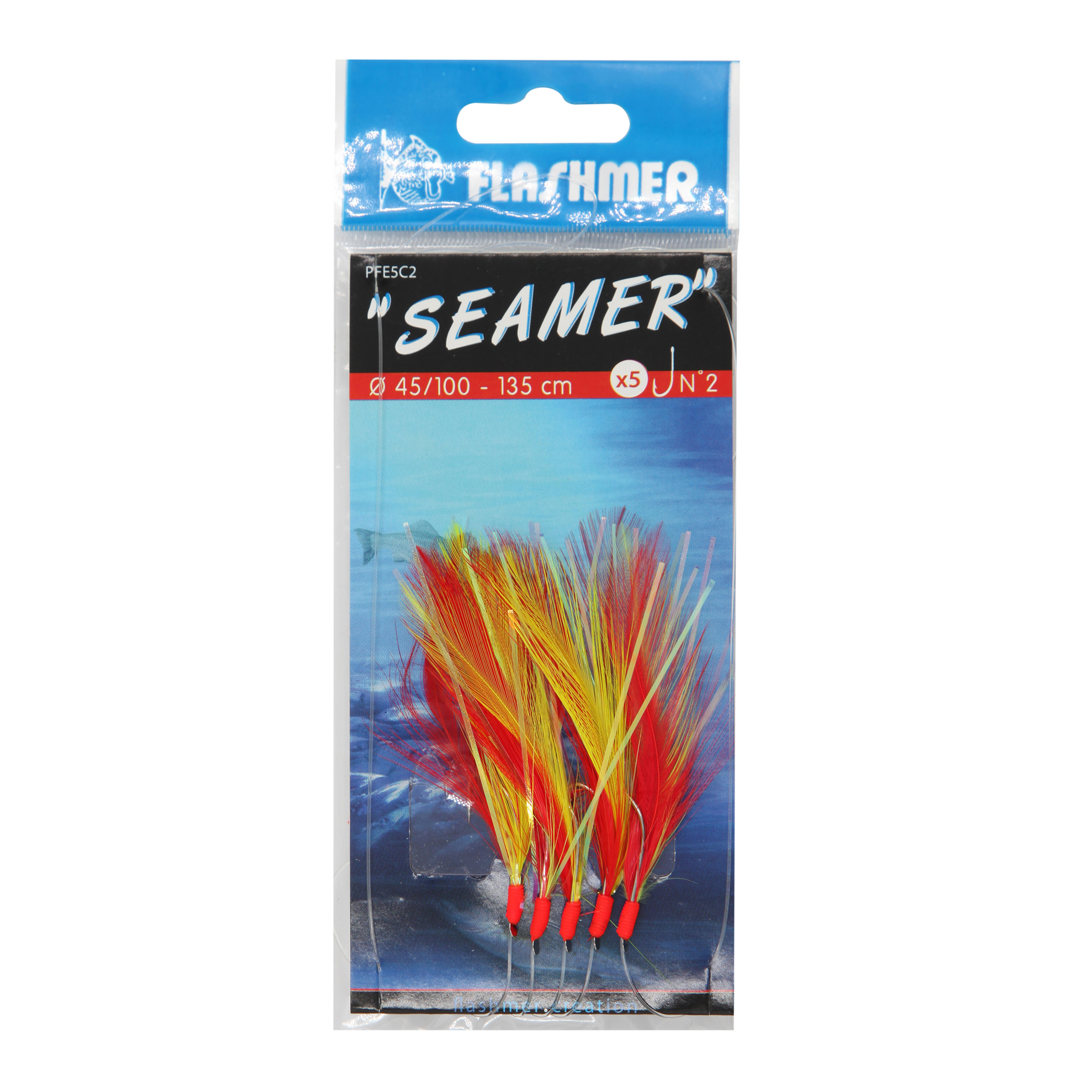 FLASHMER Nadväzec Seamer 5 háčikov č. 1/0 na lov v mori UNI