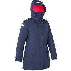 Veste parka bateau femme 500 bleu