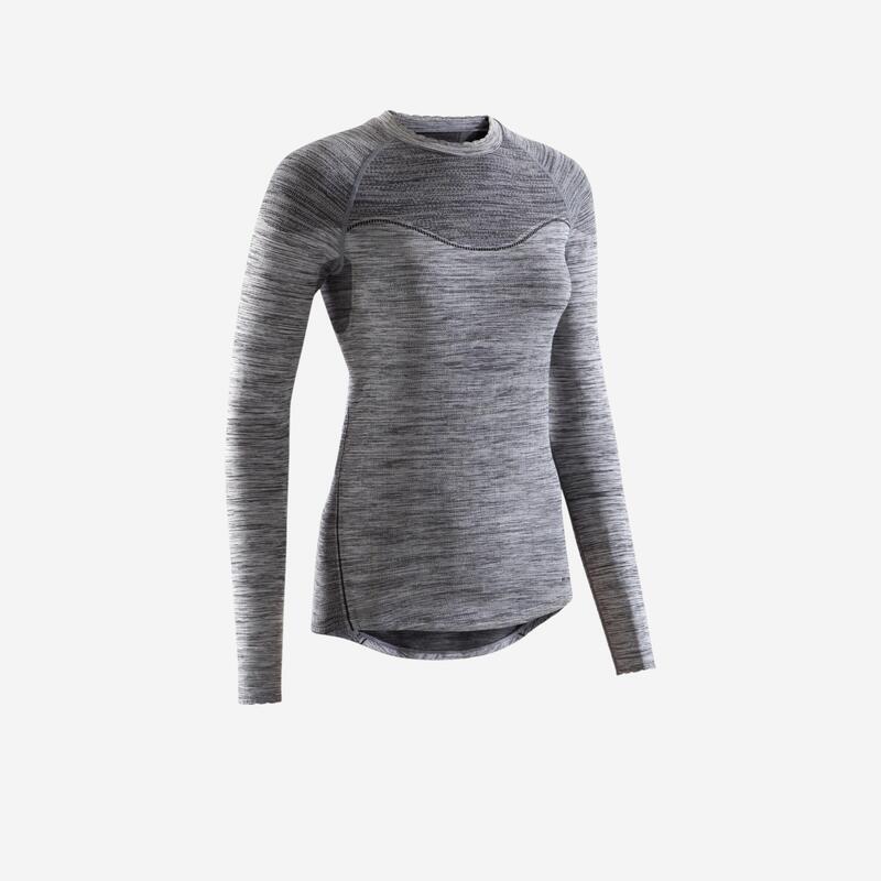 500 Women's Long-Sleeved Cycling Base Layer - Black 500 Women's Long-Sleeved Cycling Base Layer - Black