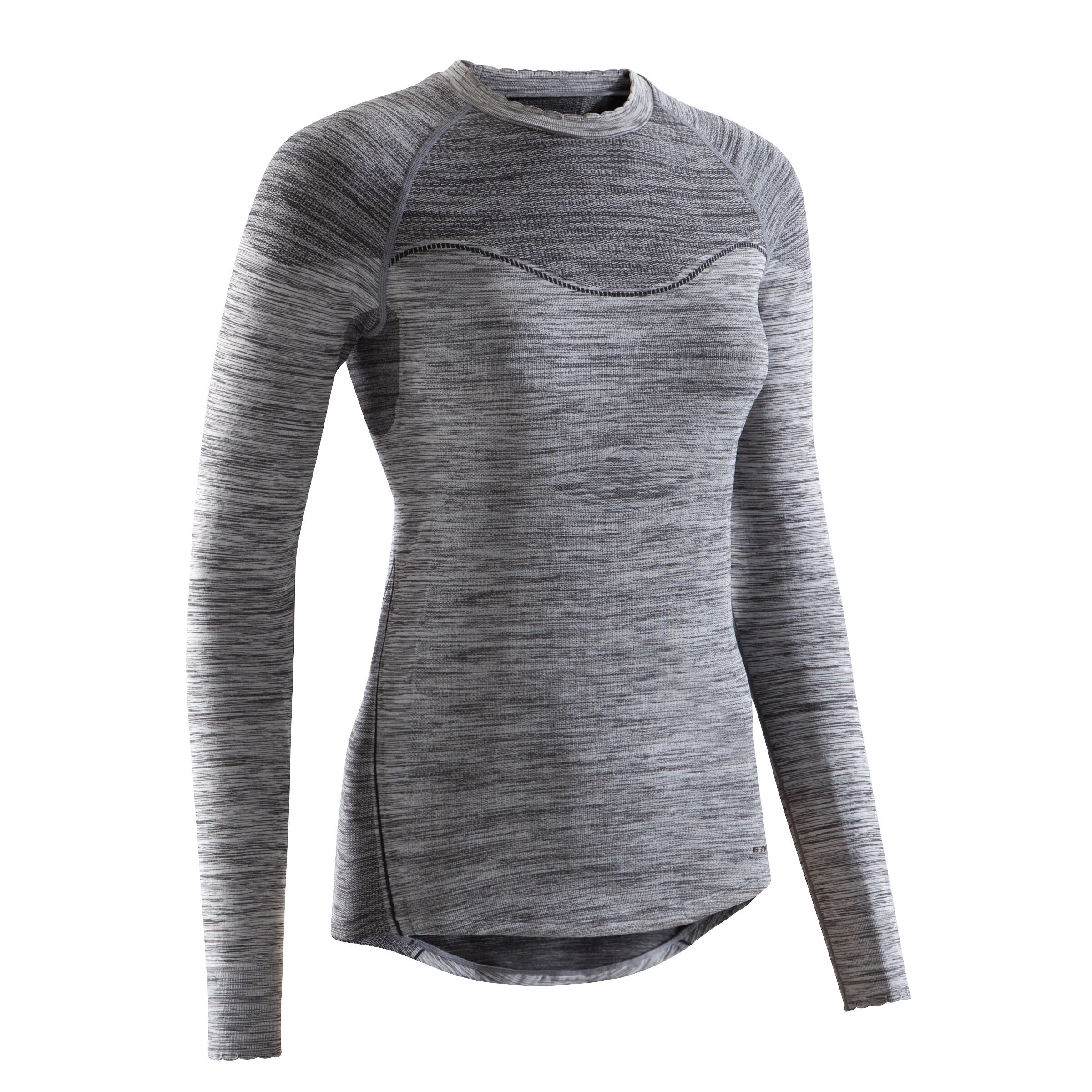 VAN RYSEL 500 Women's Long-Sleeved Cycling Base Layer - Grey