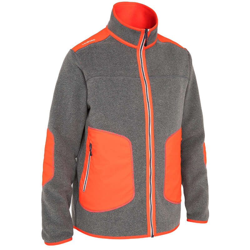 TRIBORD Cruise Men's Sailing Fleece Red/Grey Decathlon
