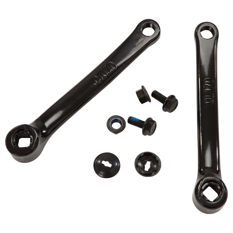 Set brațe pedaliere 170 mm Negru