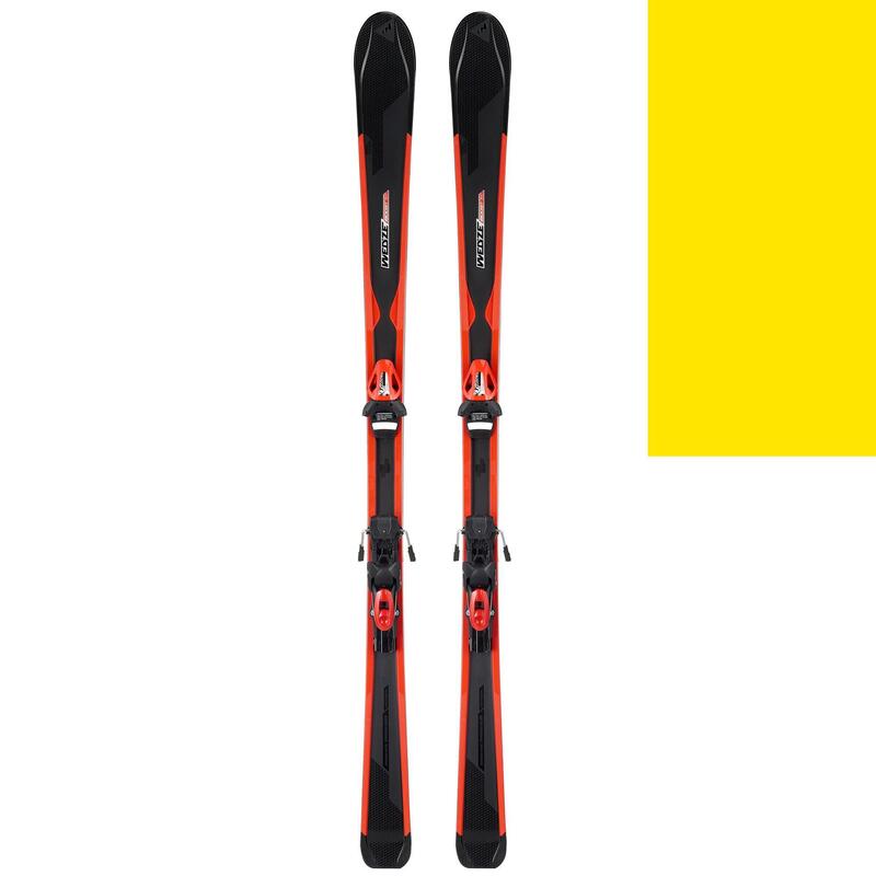 SKI DE PISTE HOMME AVEC FIXATION BOOST 300 ARCHTEC ROUGE ET NOIR