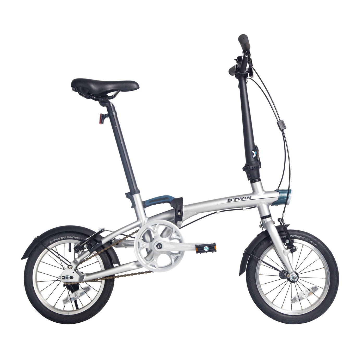 TILT 500 14" FOLDABLE BIKE - SILVER