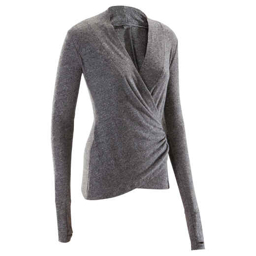 
      CHAQUETA CRUZADA MUJER DANZA CLÁSICA GRIS
  