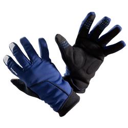 Fietshandschoenen 500 winter marineblauw