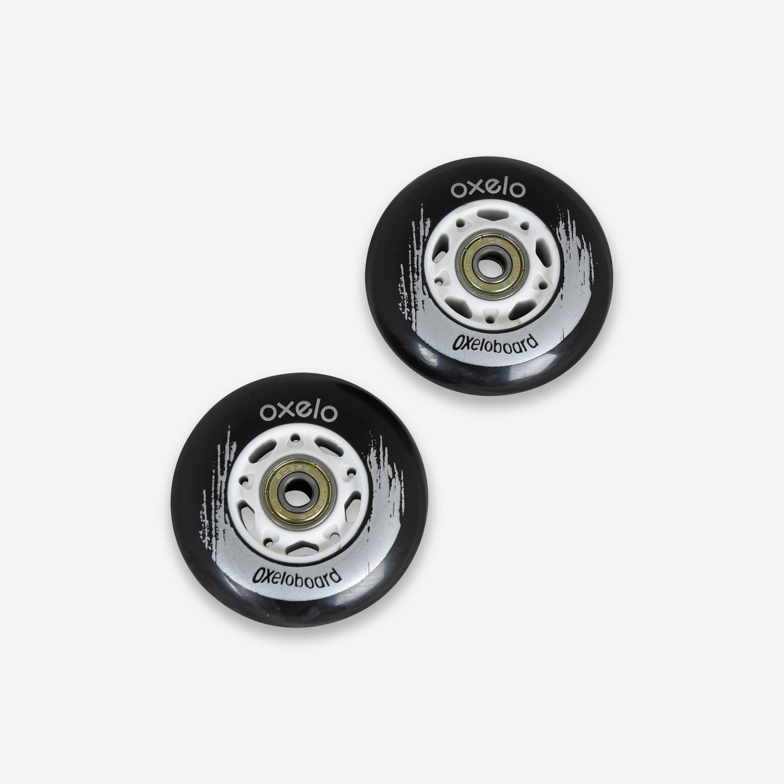 76 mm 88 A Waveboard Wheels Twin Pack Black Decathlon