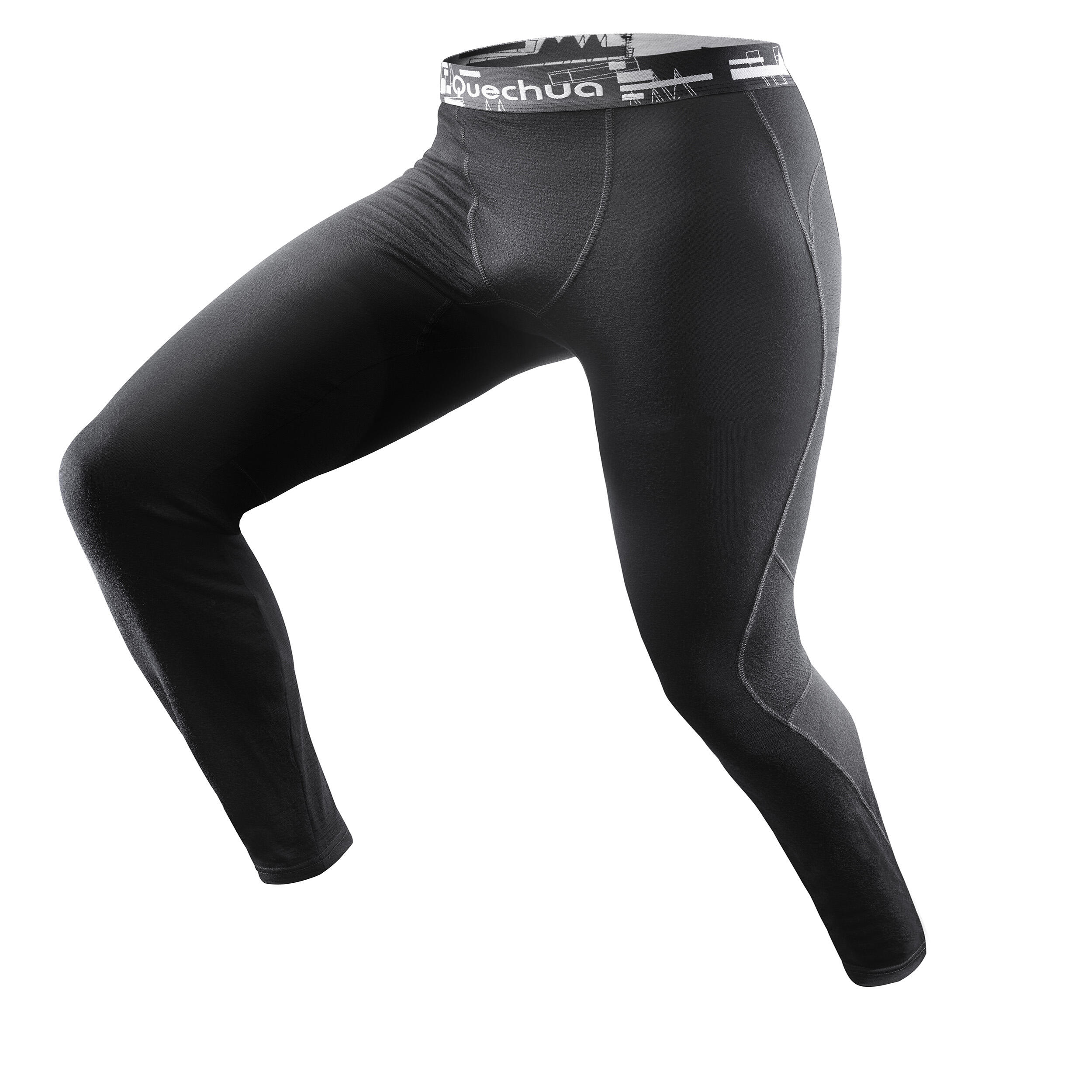 Black mountain trekking tights man TECHWOOL190 1/6