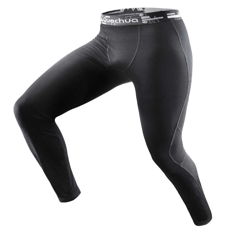 Odzież trekkingowa z merynosa męska Turystyka - Legginsy turystyczne TechWool 190 męskie FORCLAZ - Turystyka