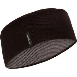 ADULT REVERSE SKIING HEADBAND - BLACK GREY