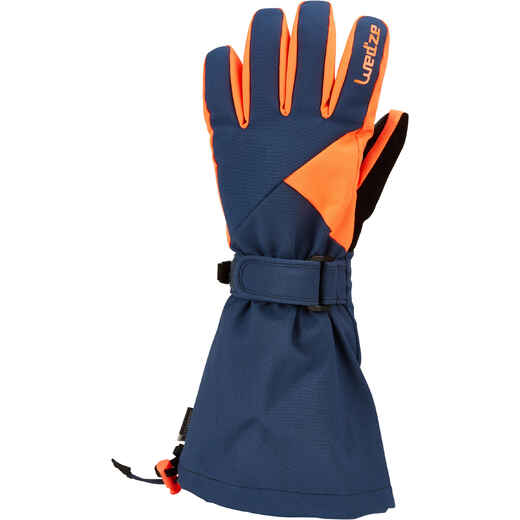 Detské lyžiarske rukavice Slide 500 modré