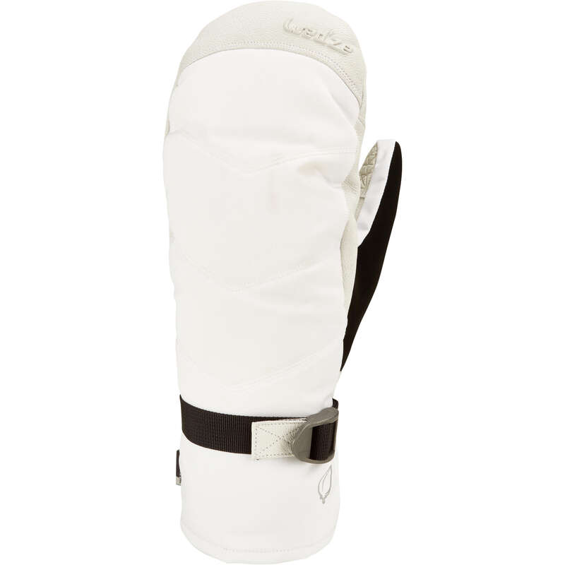 ADULT ON PISTE SKIING GLOVES Ski Wear - AD D-SKI MITTENS 500 - WHITE WEDZE - Ski Wear