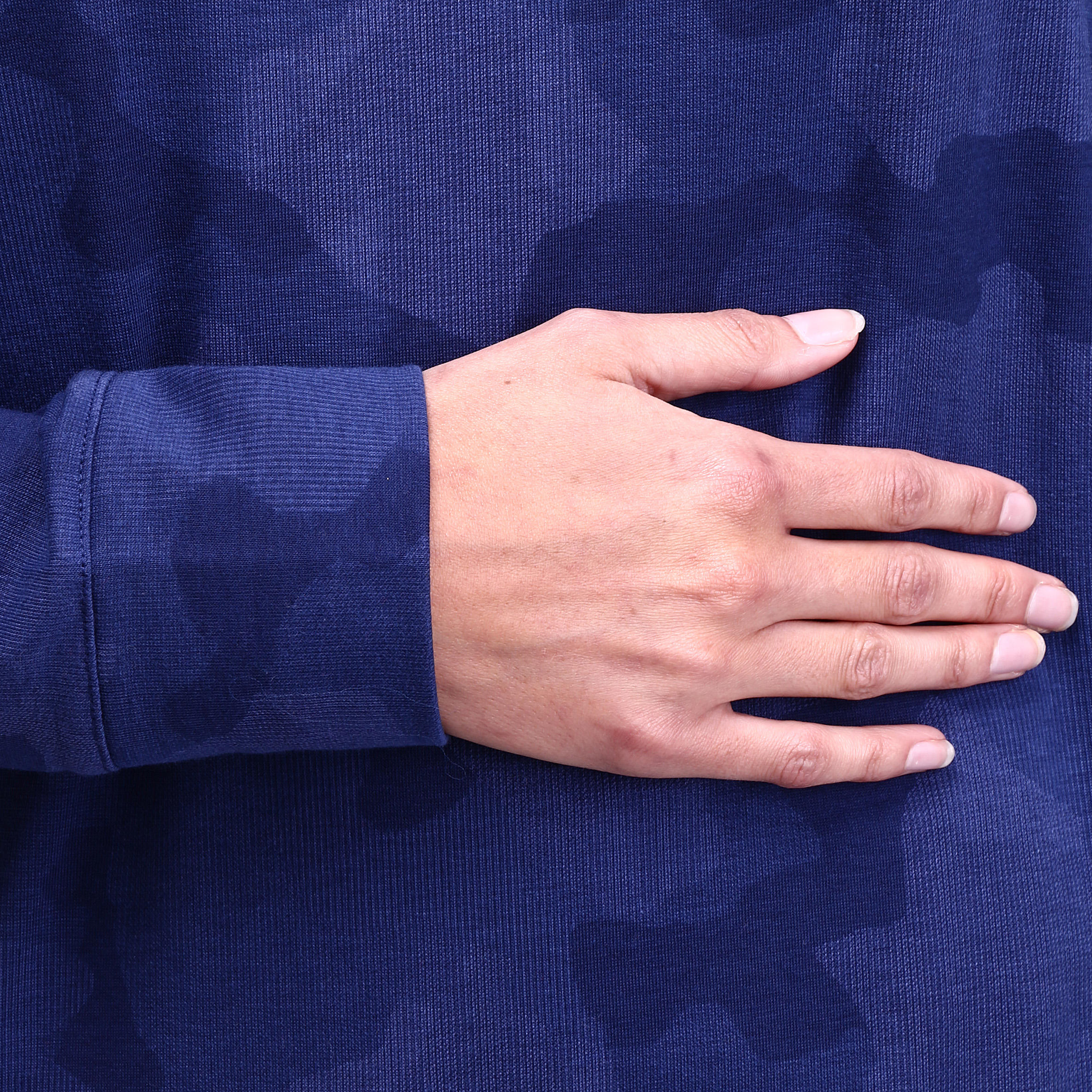 Air+ Women's Fitness Long-sleeved Print T-shirt - Dark Blue Camouflage 9/13