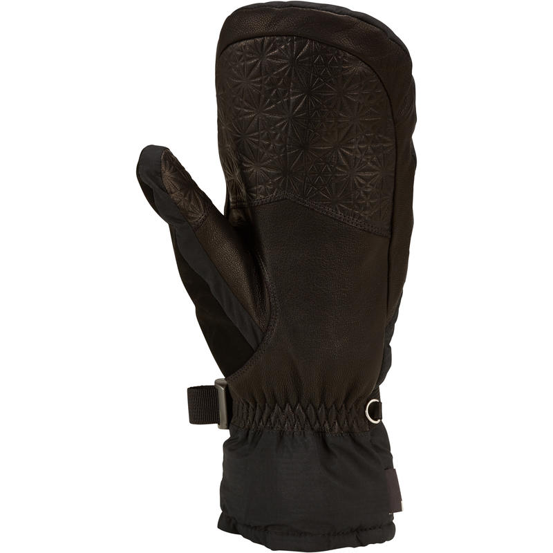 ADULT DOWNHILL SKIING MITTENS 500 - BLACK ADULT DOWNHILL SKIING MITTENS 500 - BLACK