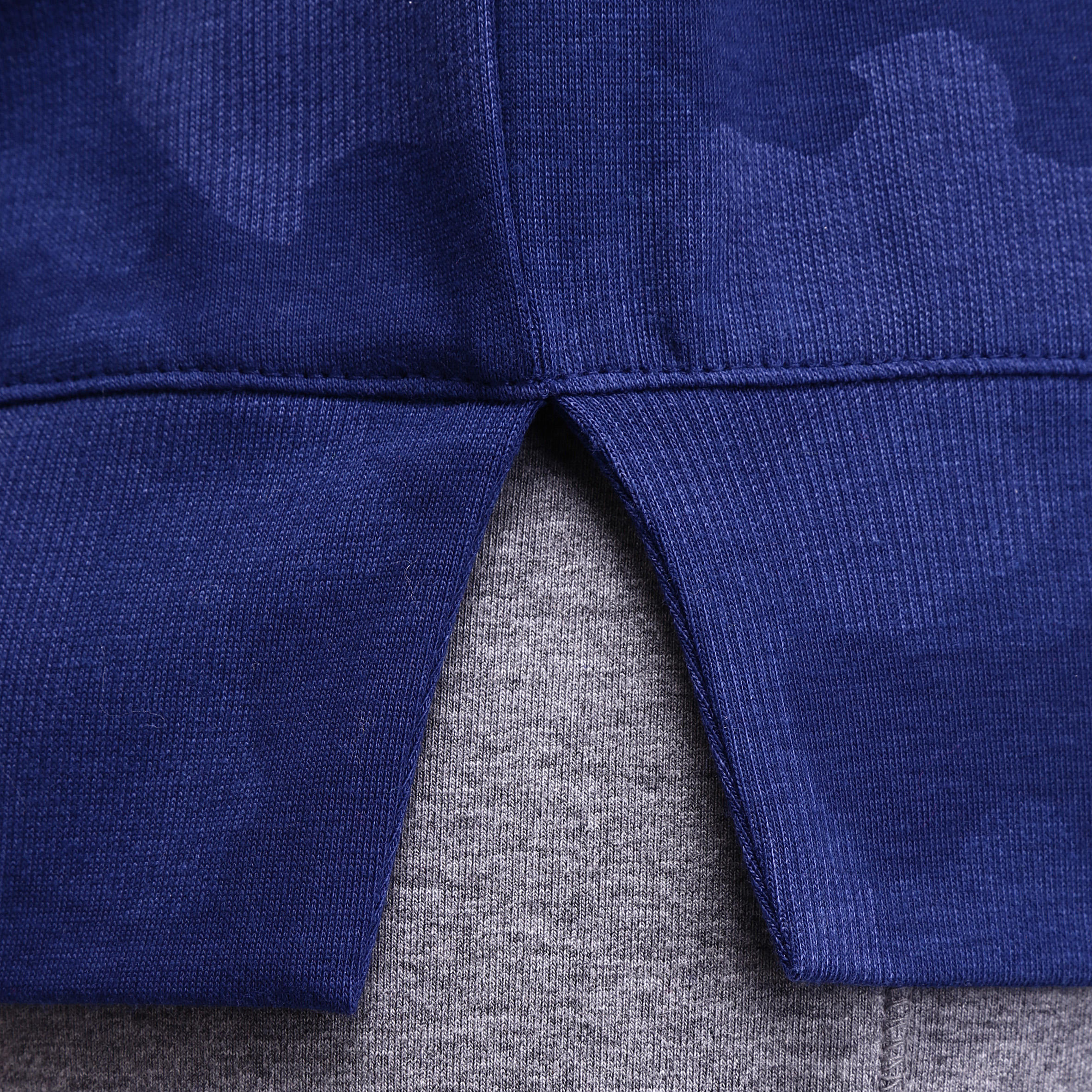 Air+ Women's Fitness Long-sleeved Print T-shirt - Dark Blue Camouflage 11/13