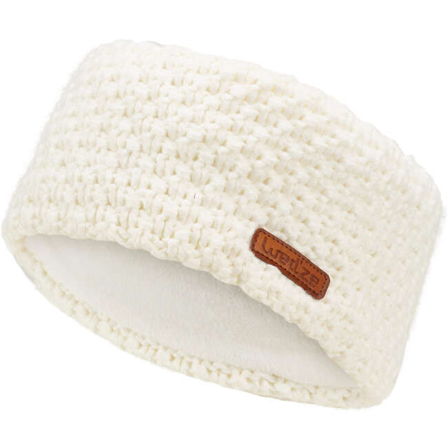 WEDZE ADULTS' TIMELESS SKI HEADBAND WHITE Decathlon