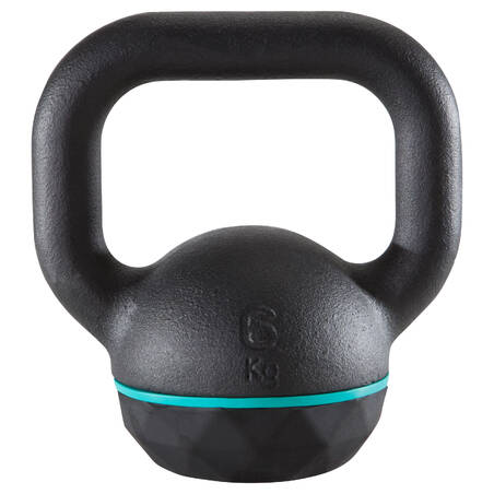 Cast Iron Kettlebell with Rubber Base 6 kg