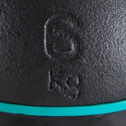 Cast Iron Kettlebell with Rubber Base 6 kg