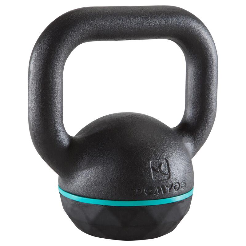 Haltere Kettlebell em Ferro Fundido e Base em Borracha Cross Training 6 kg