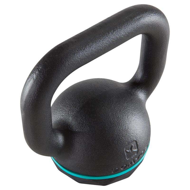 Ganteră Kettlebell din Fontă și Bază din Cauciuc - 6 kg