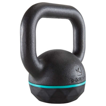 Kettlebell en fonte et base caoutchouc - 6 kg