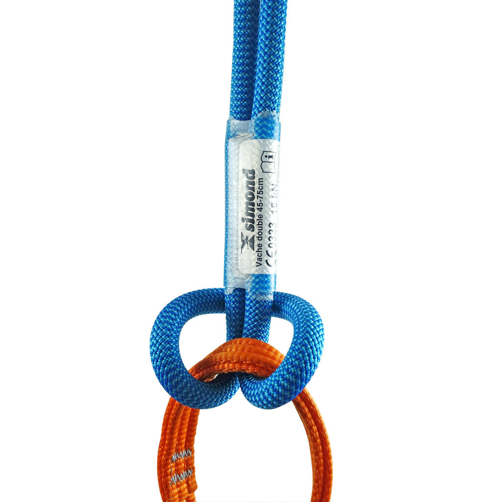 Double climbing and mountaineering lanyard