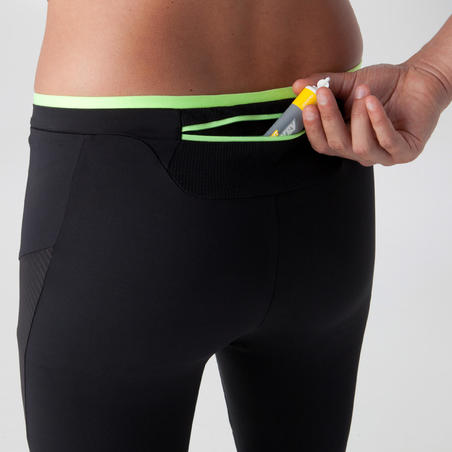 ТАЙТСЫ УТЕПЛЕННЫЕ ДЛЯ БЕГА МУЖСКИЕ RUN WARM ЧЕРНЫЕ