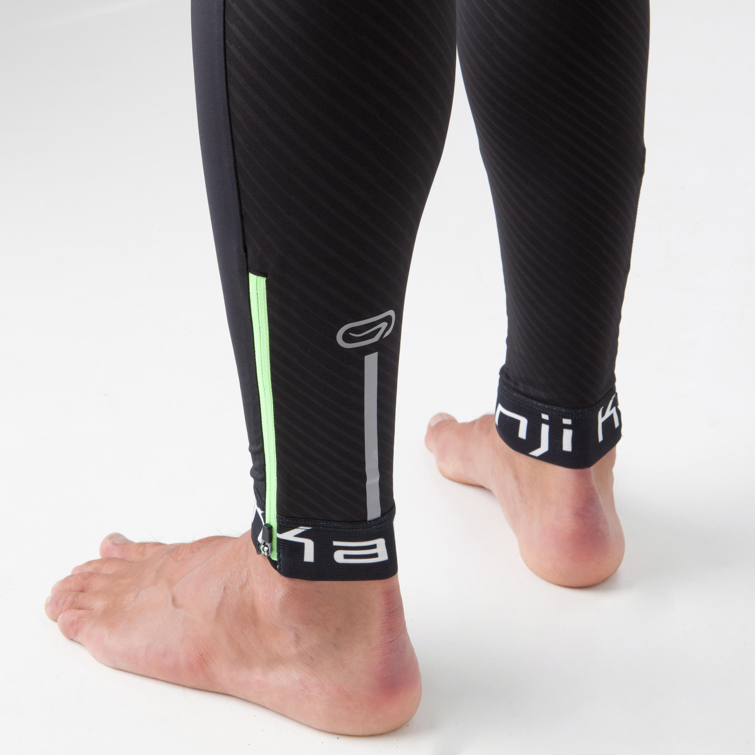 Men's Warm Running Tights -  Black - KALENJI