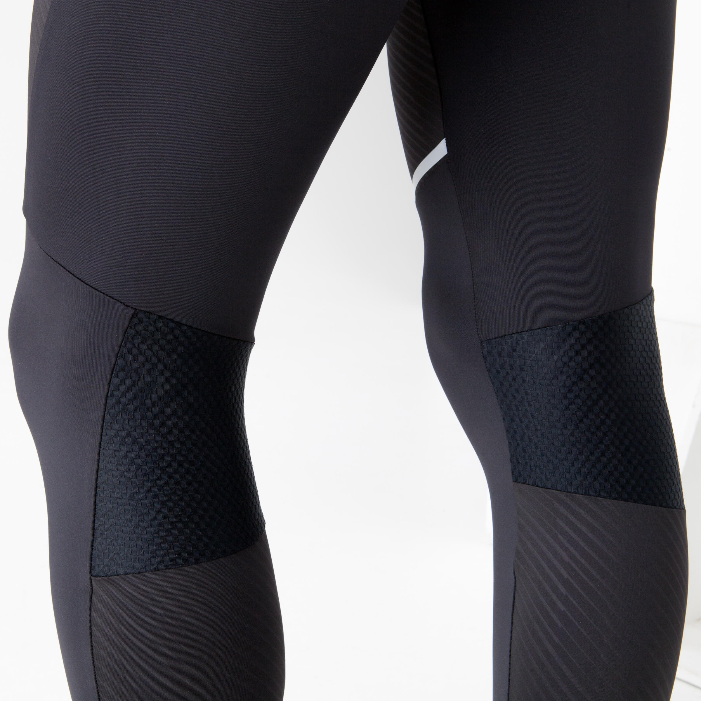 Mallas térmicas running largas Hombre Kalenji Warm negro 40/49