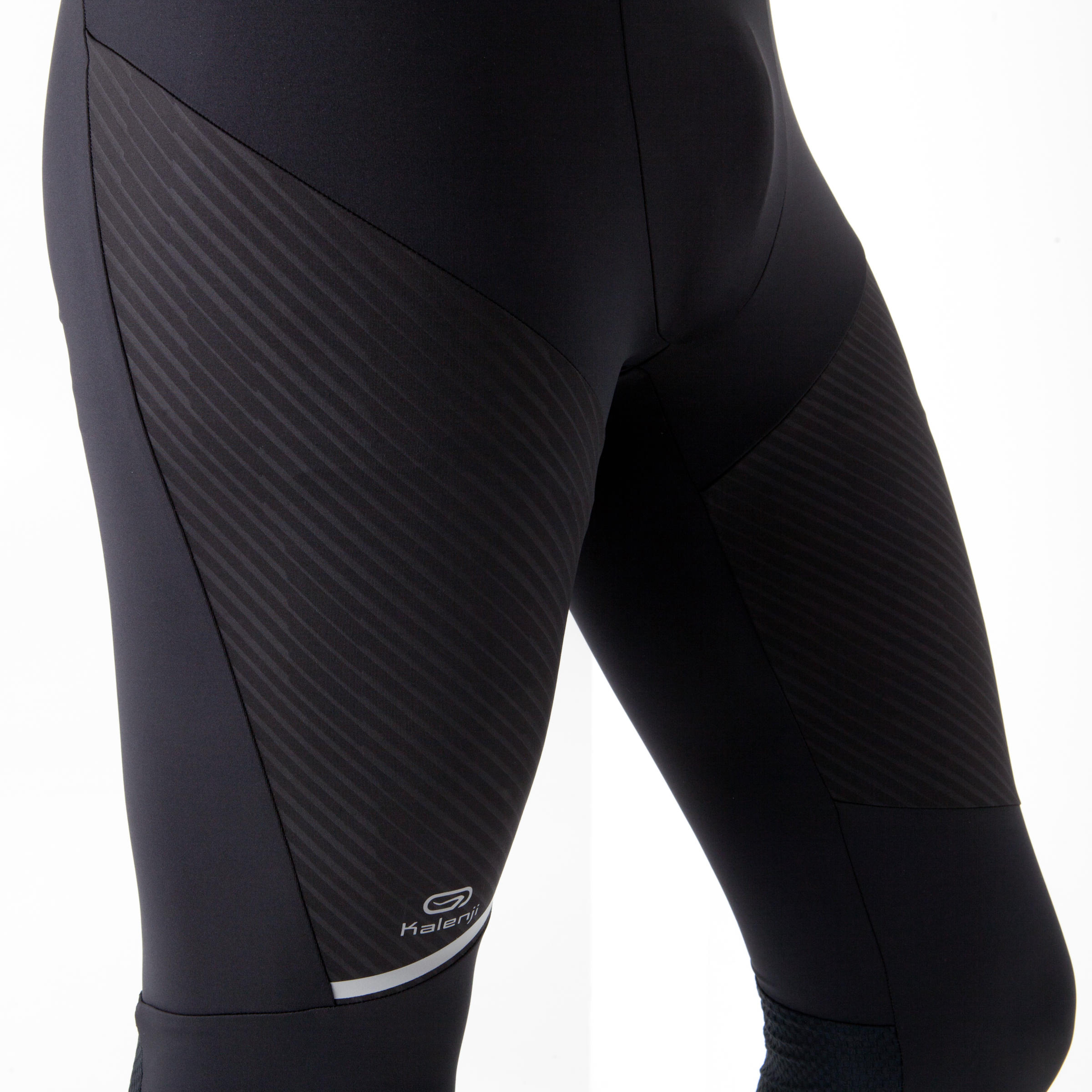 Men's Warm Running Tights -  Black - KALENJI