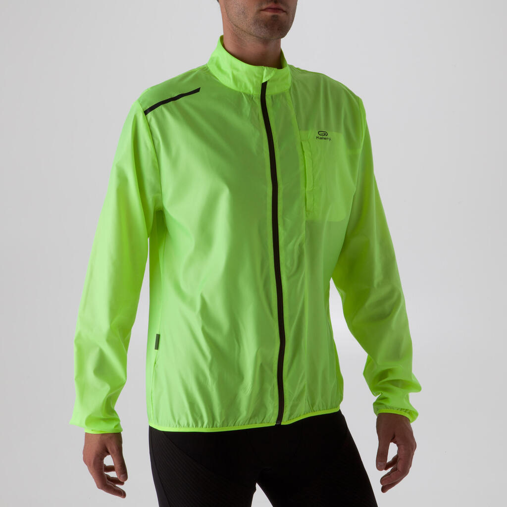 Lauf-Windjacke Run Wind Herren neongelb
