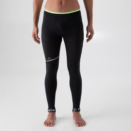 ТАЙТСЫ УТЕПЛЕННЫЕ ДЛЯ БЕГА МУЖСКИЕ RUN WARM ЧЕРНЫЕ