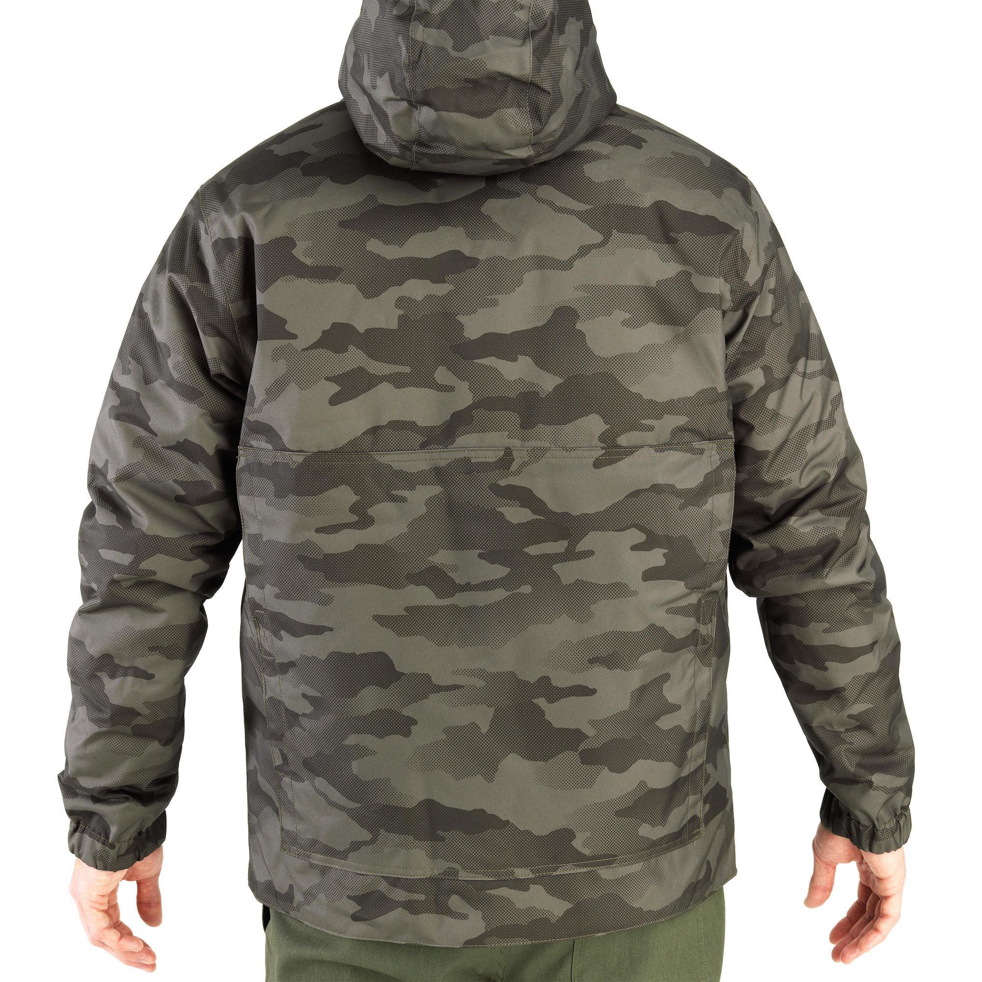 Chaqueta Caza Solognac Sibir 300 Niños Camuflaje Kamo-Br Cálida Impermeable