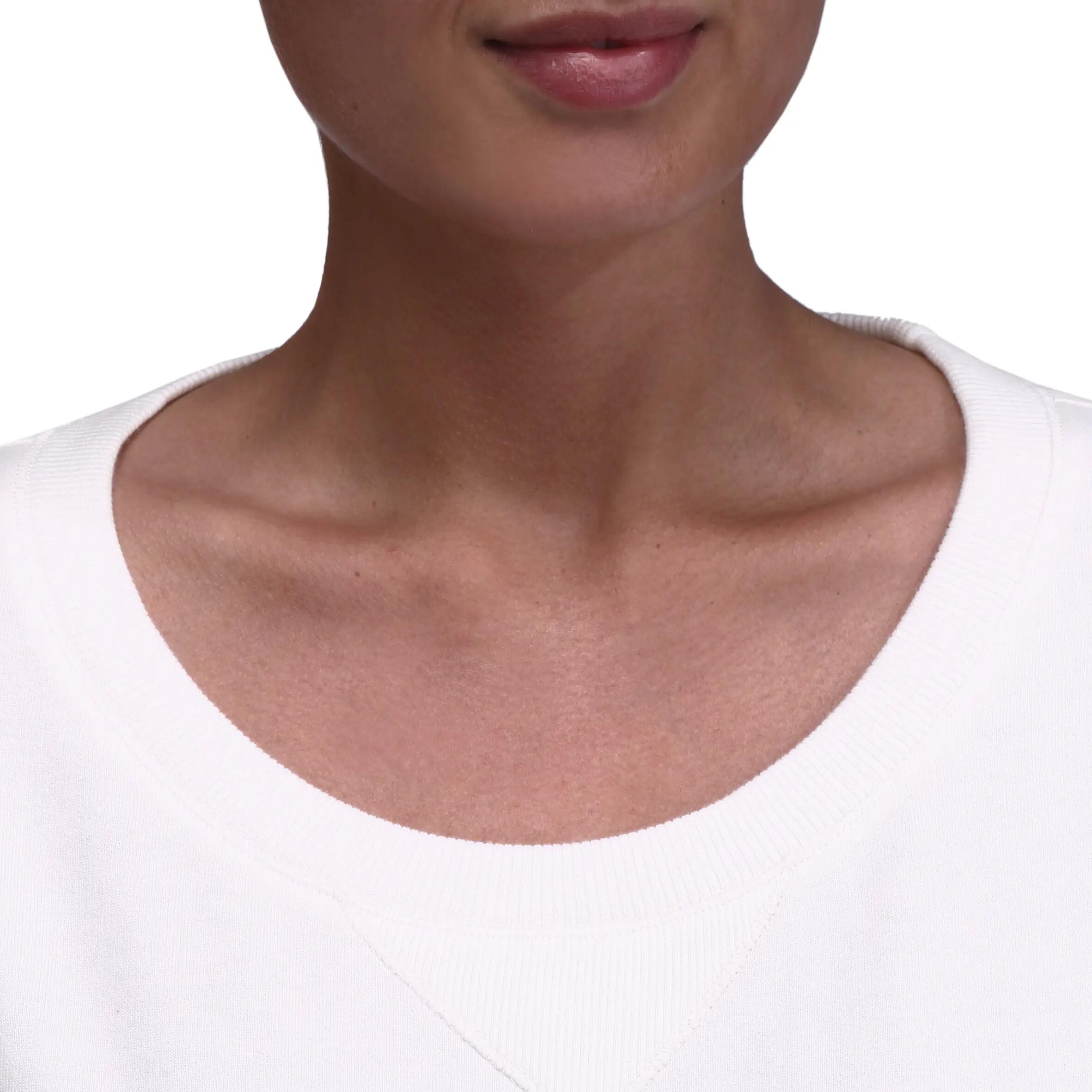 Women's Fitness Round-neck Print Sweatshirt - Cream 6/15