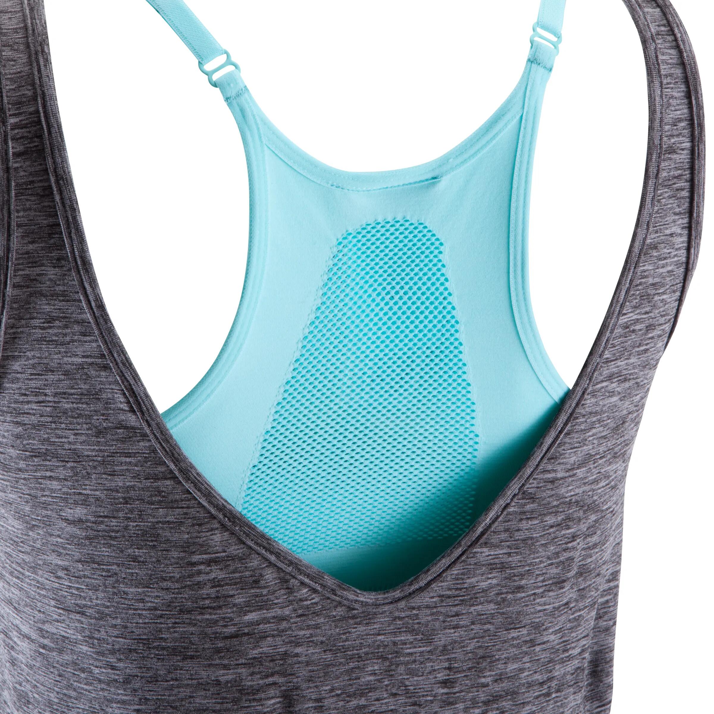 Women's Seamless Yoga Tank Top - Crop Top - Grey 3/10