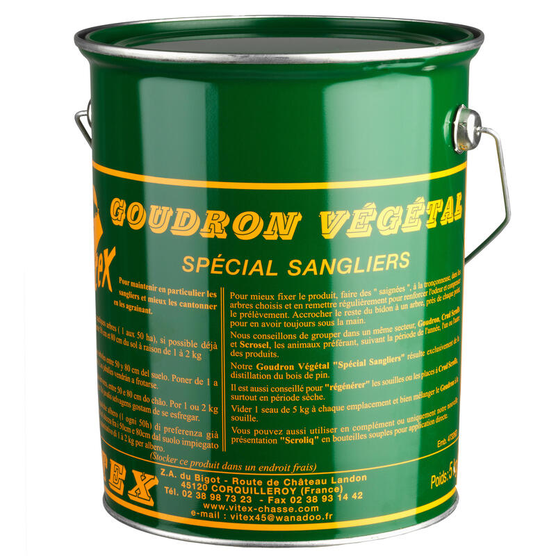 Goudron seau de 5 KG spécial sangliers